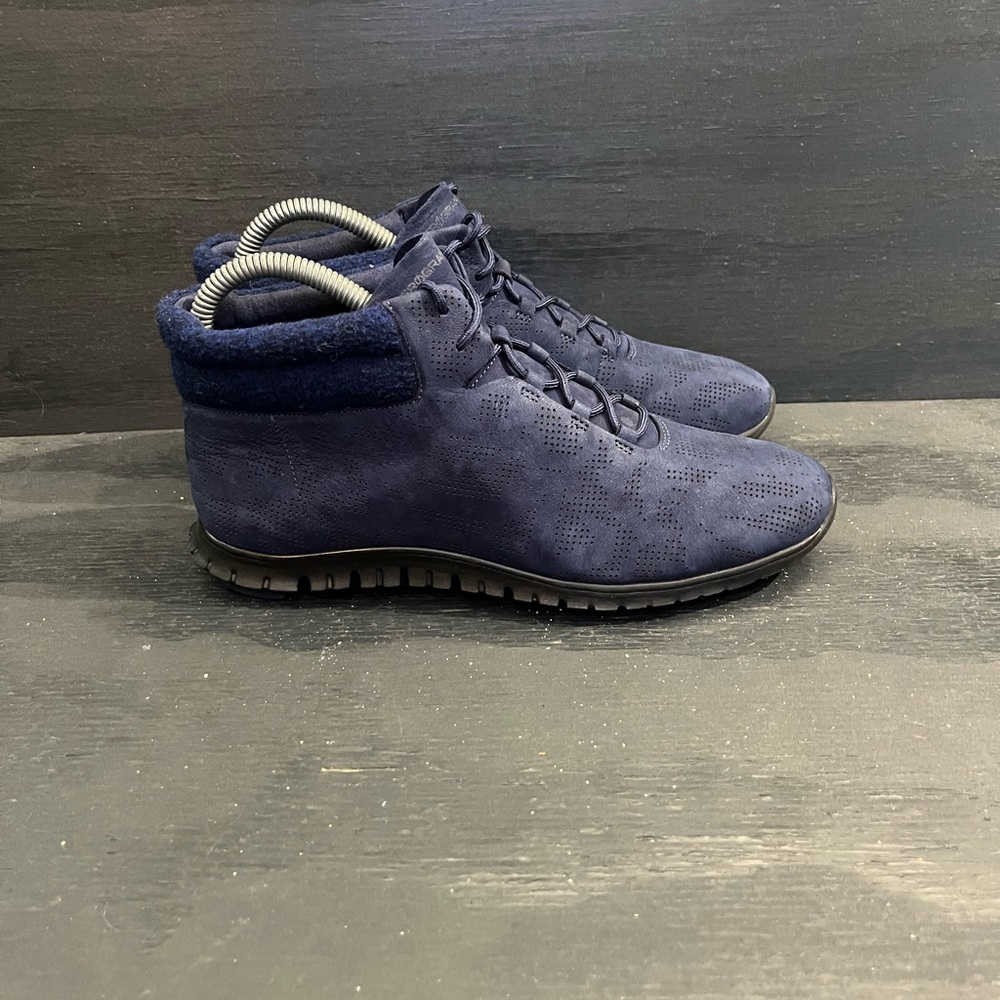 Cole Haan Boots Zerogrand Women’s Size 7 Hiker Ankle Boots Lace Up W06176 Navy